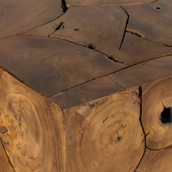 Tomlin Outdoor End Table - Teak Root