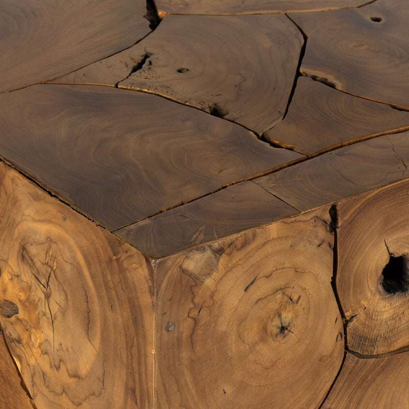 Tomlin Outdoor End Table - Teak Root