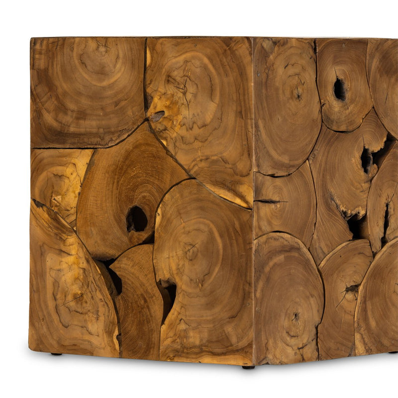 Tomlin Outdoor End Table - Teak Root