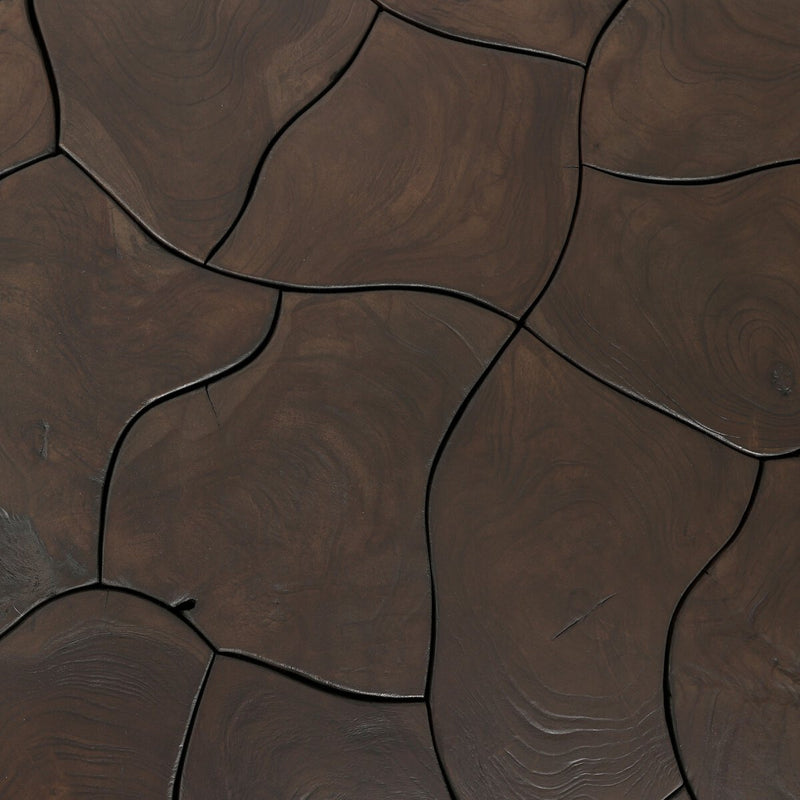 Tomlin Outdoor Coffee Table - Stained Saddle Brown