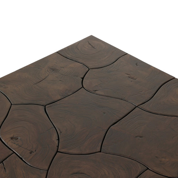 Tomlin Outdoor Coffee Table - Stained Saddle Brown
