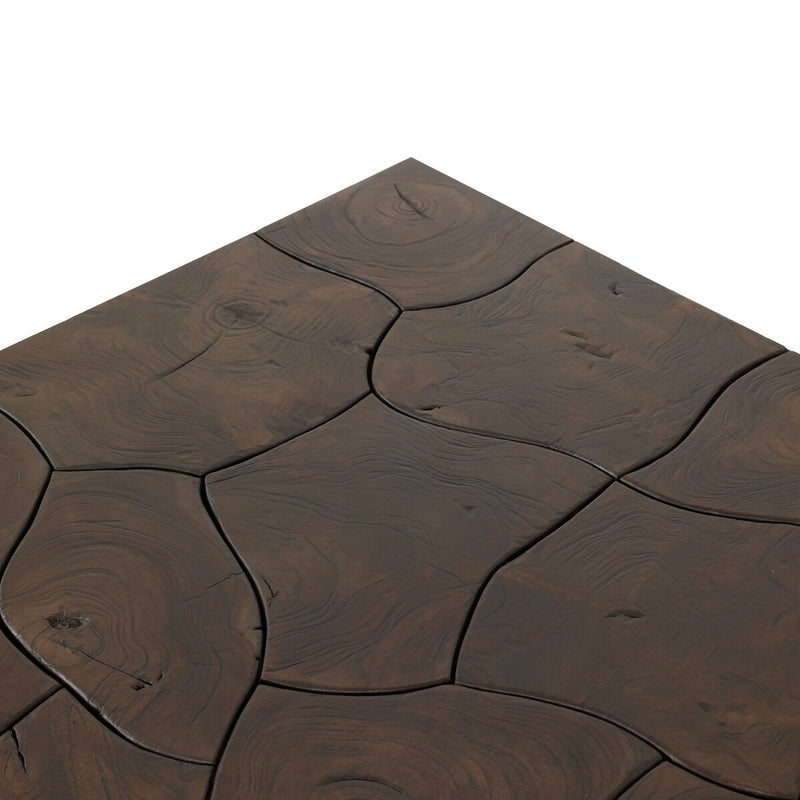 Tomlin Outdoor Coffee Table - Stained Saddle Brown