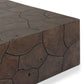Tomlin Outdoor Coffee Table - Stained Saddle Brown