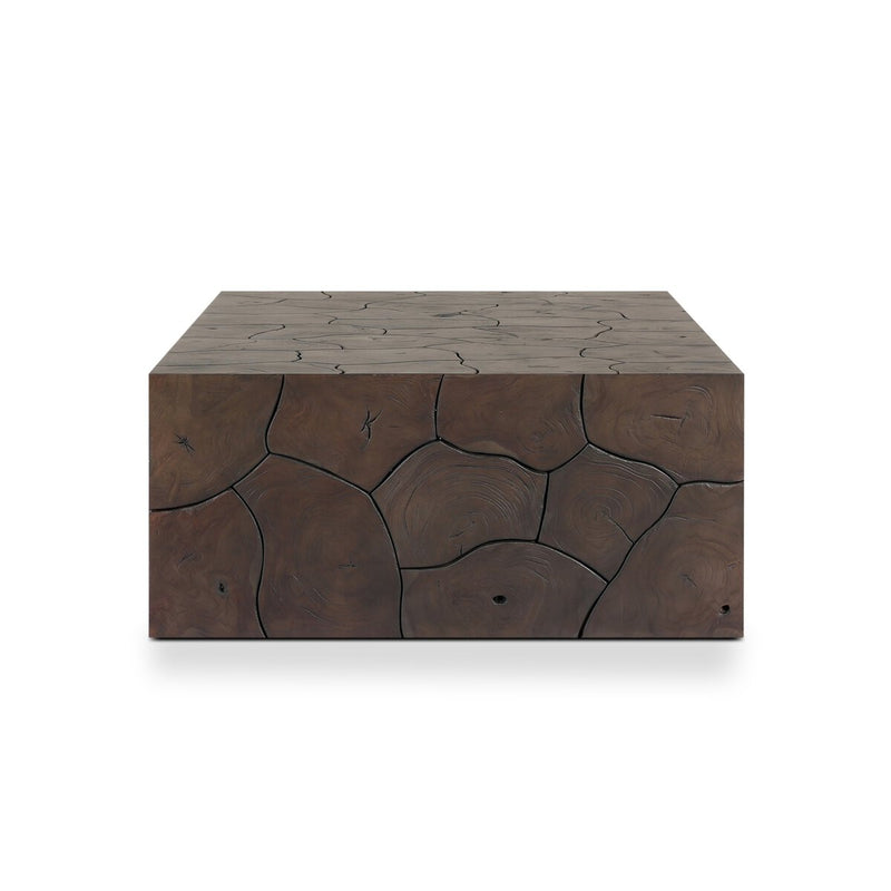 Tomlin Outdoor Coffee Table - Stained Saddle Brown