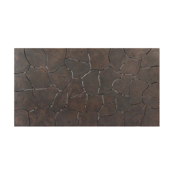 Tomlin Outdoor Coffee Table - Stained Saddle Brown