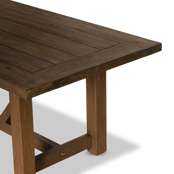 Stewart Outdoor Dining Table - Stained Heritage Brown