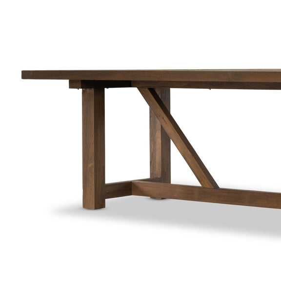 Stewart Outdoor Dining Table - Stained Heritage Brown