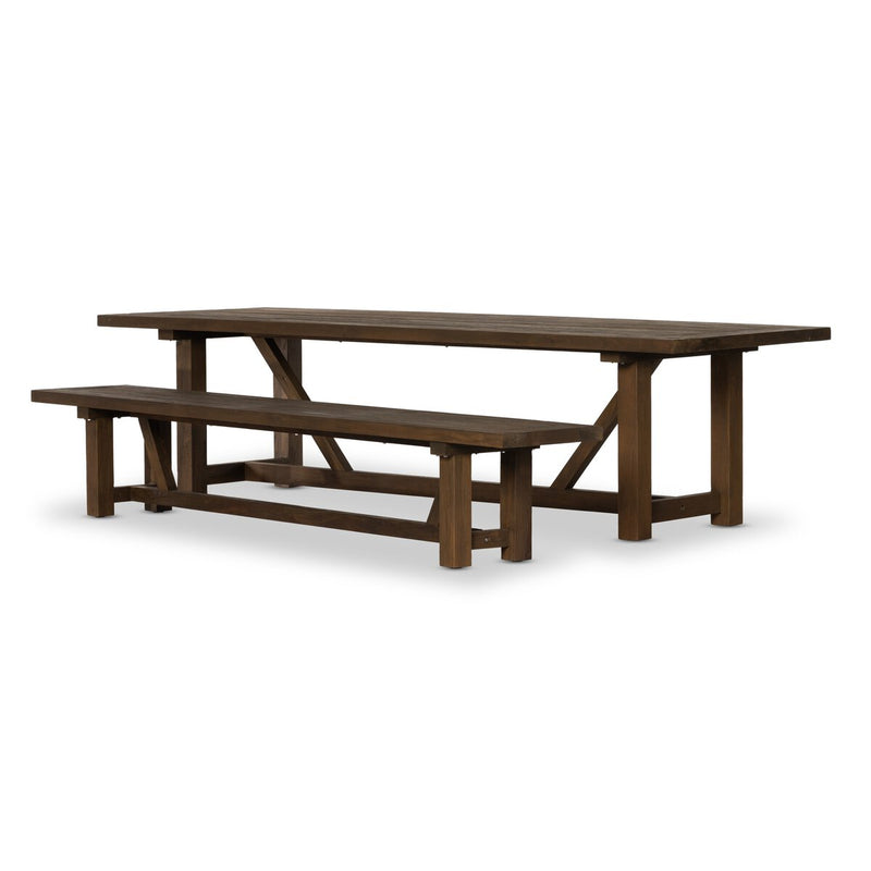 Stewart Outdoor Dining Table - Stained Heritage Brown