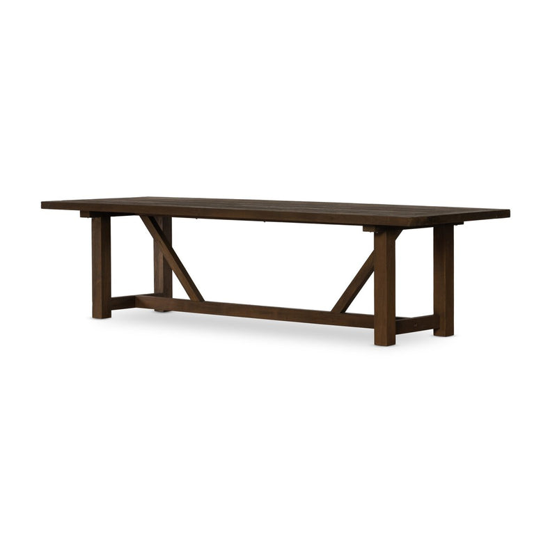 Stewart Outdoor Dining Table - Stained Heritage Brown
