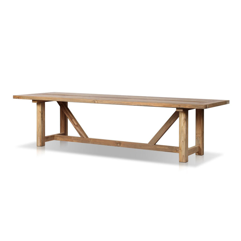 Stewart Outdoor Dining Table - Reclaimed Natural