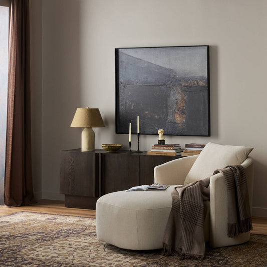 Farrah Chaise Lounge - Crypton Wayfarer Snow
