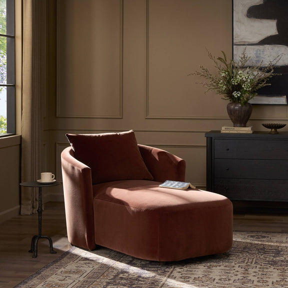 Farrah Chaise Lounge - Surrey Auburn