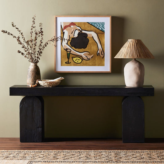 Keane Console Table - Black Elm