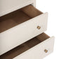 Fiona Nightstand - Ivory Painted Raffia