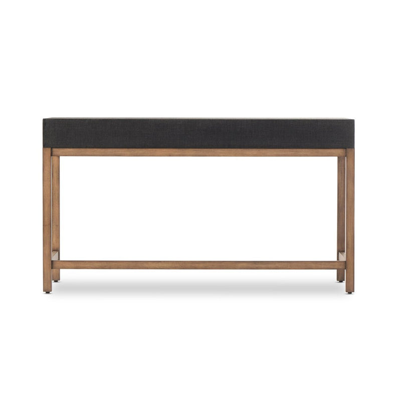 Fiona Desk - Black Raffia