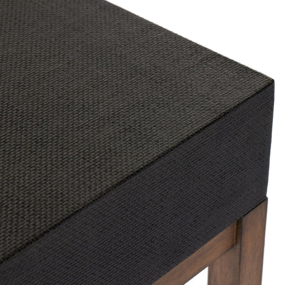 Fiona Desk - Black Raffia