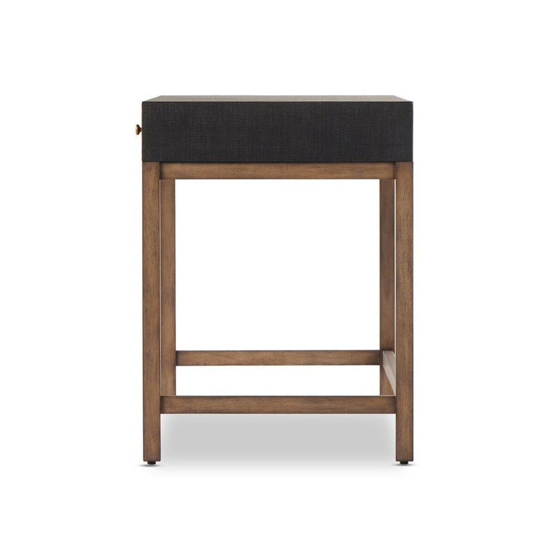 Fiona Desk - Black Raffia
