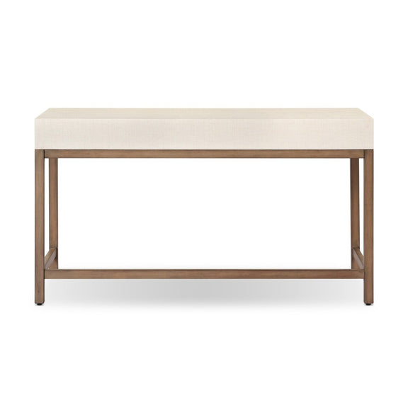 Fiona Desk - Ivory Painted Raffia