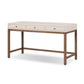 Fiona Desk - Ivory Painted Raffia