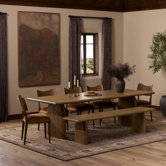 Sorrento Dining Table - Aged Drift Mindi