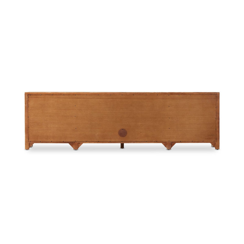 Gaines Media Console - Aged Light Pine