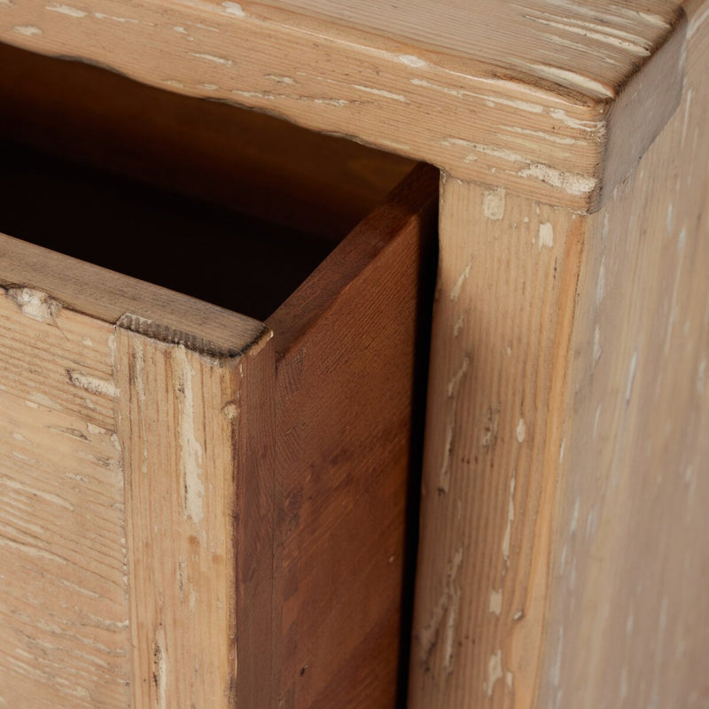 Gaines Media Console - Aged Light Pine