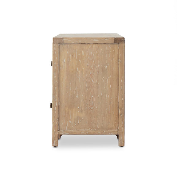 Gaines Media Console - Aged Light Pine