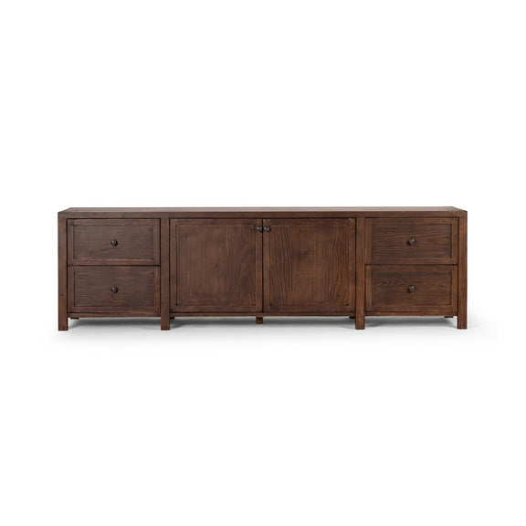 Gaines Media Console - Aged Pine