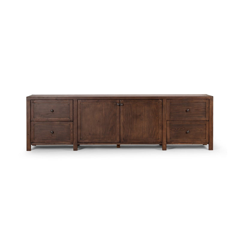 Gaines Media Console - Aged Pine