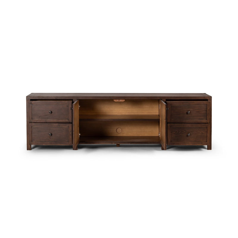Gaines Media Console - Aged Pine