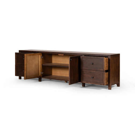 Gaines Media Console - Aged Pine