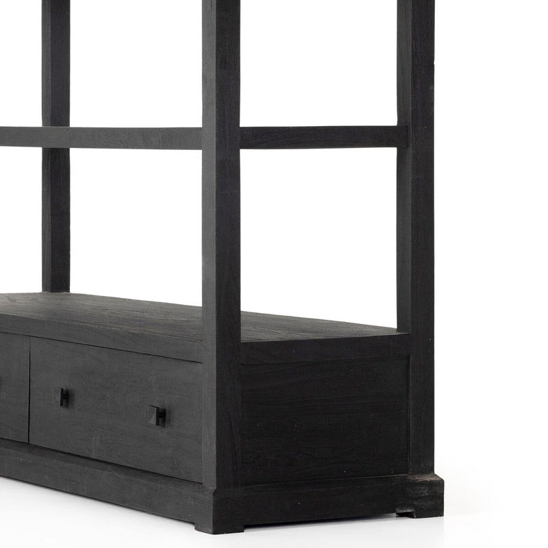 Woodmore Bookcase - Dark Totem Acacia