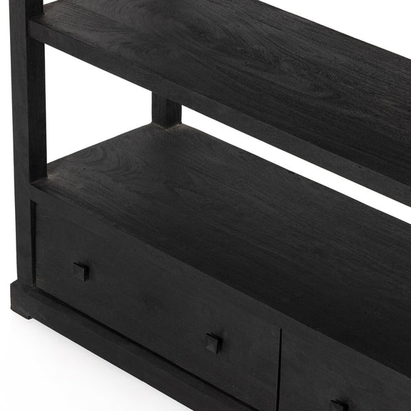 Woodmore Bookcase - Dark Totem Acacia