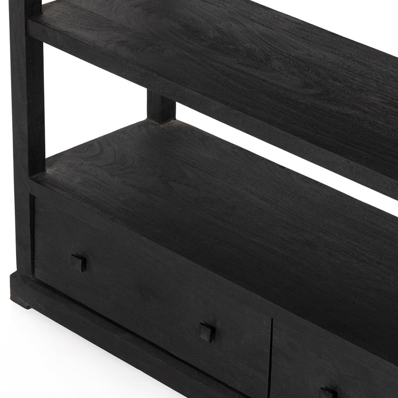 Woodmore Bookcase - Dark Totem Acacia