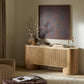 Giovani Media Console - Natural Light Oak Veneer