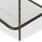 Swinton Bookcase - Hammered Aged Brass