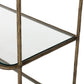 Swinton Bookcase - Hammered Aged Brass