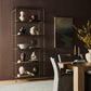 Swinton Bookcase - Hammered Aged Brass