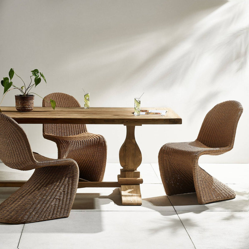 Novell Outdoor Dining Table - Reclaimed Natural Fsc