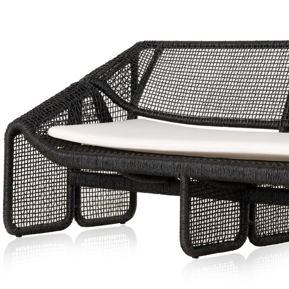 Selma Outdoor Sofa - Faux Black Hyacinth
