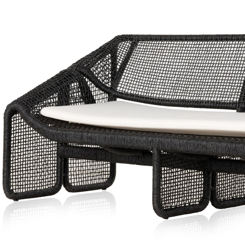 Selma Outdoor Sofa - Faux Black Hyacinth