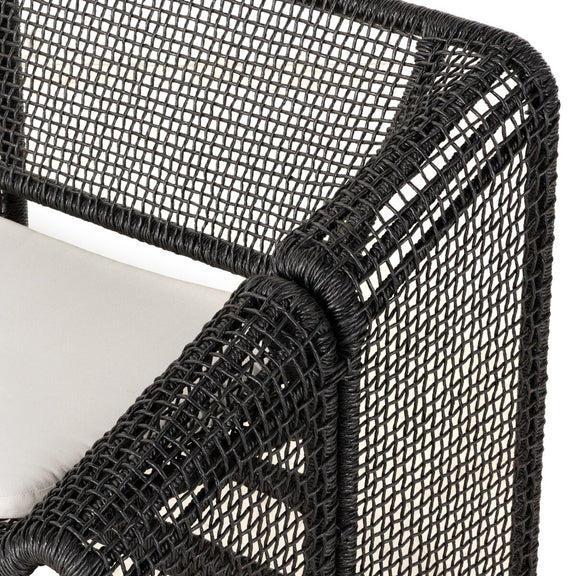 Selma Outdoor Sofa - Faux Black Hyacinth