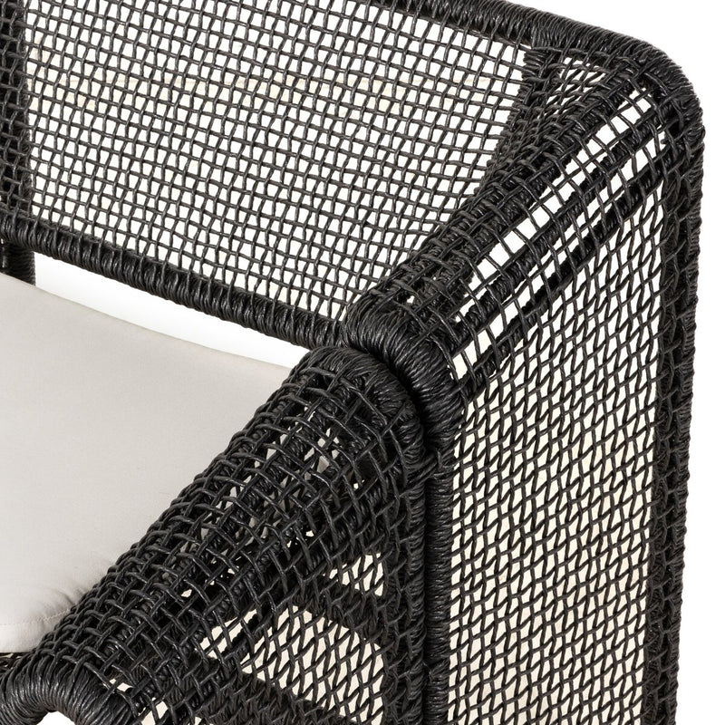 Selma Outdoor Sofa - Faux Black Hyacinth