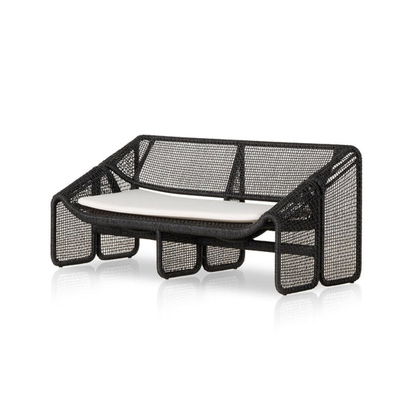 Selma Outdoor Sofa - Faux Black Hyacinth