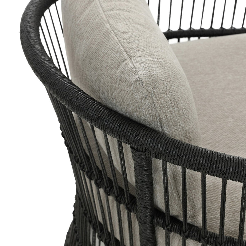 Montecito Outdoor Chair - Faux Black Hyacinth