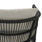 Montecito Outdoor Chair - Faux Black Hyacinth