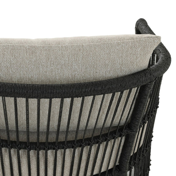 Montecito Outdoor Chair - Faux Black Hyacinth