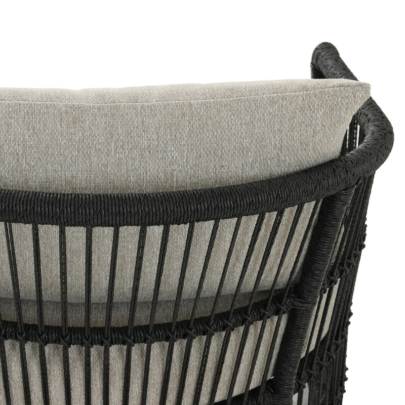 Montecito Outdoor Chair - Faux Black Hyacinth