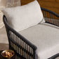 Montecito Outdoor Chair - Faux Black Hyacinth