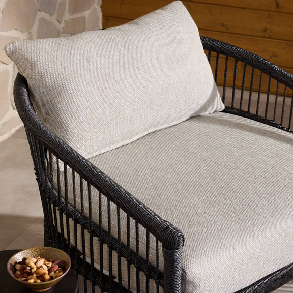 Montecito Outdoor Chair - Faux Black Hyacinth